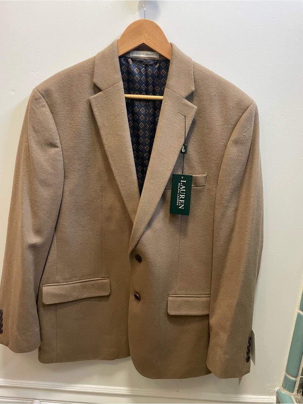 Lauren Ralph Lauren Camel Sport Coat in Light Brown